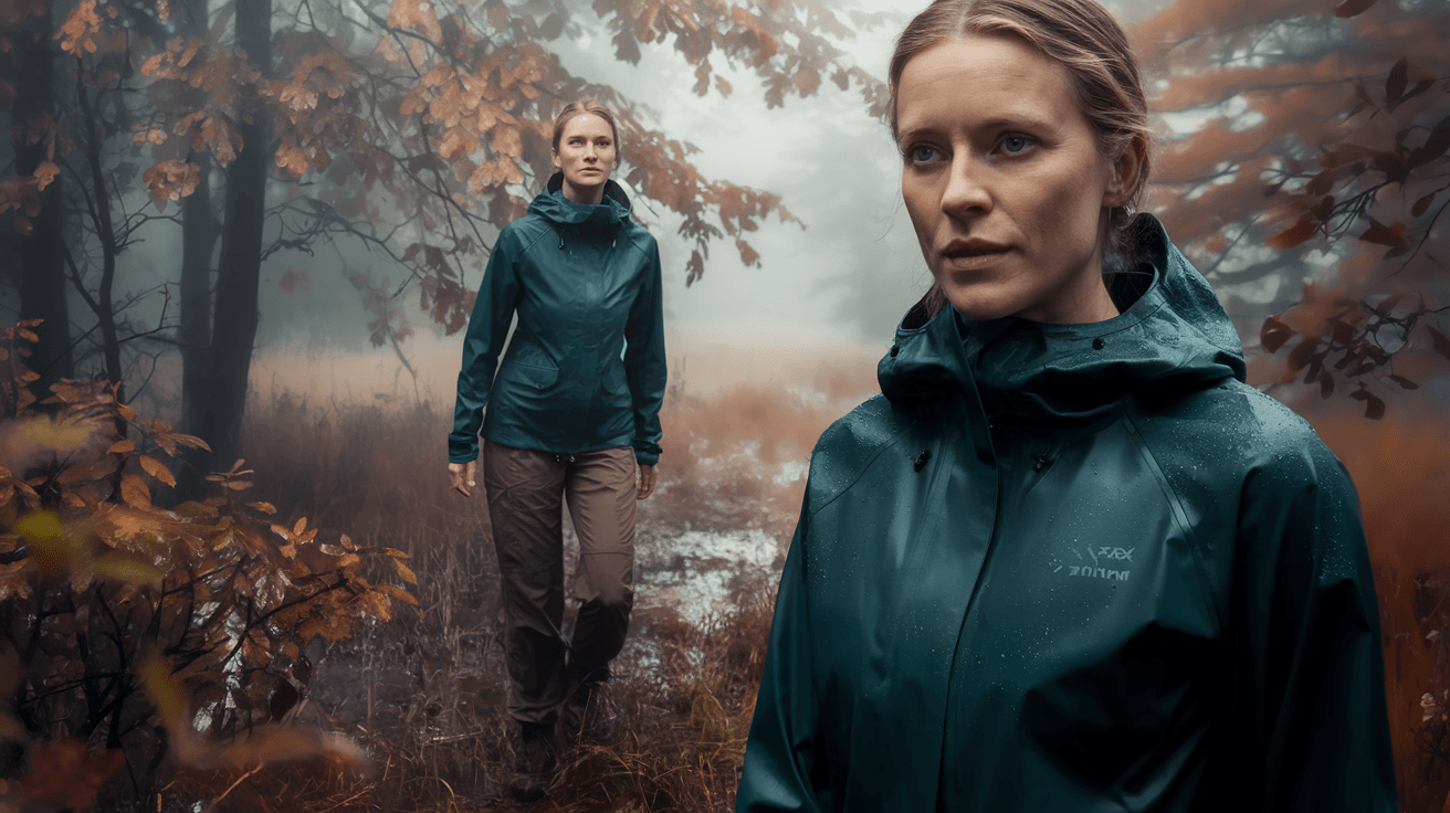 Billede der illustrerer bedste regnjakke dame - friluftsliv og udstyr